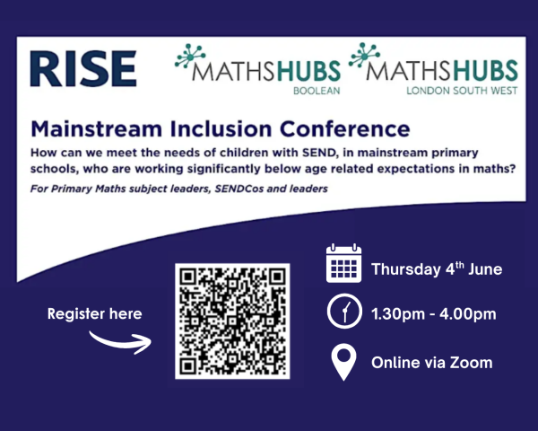 Mainstream Inclusion Online Conference - Primary Maths - 4th June